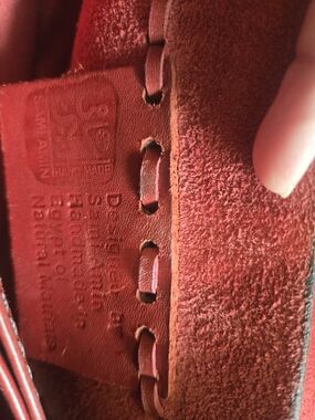 Sami Amin Egyptian Red Leather Handbag Interior - Deep Red
